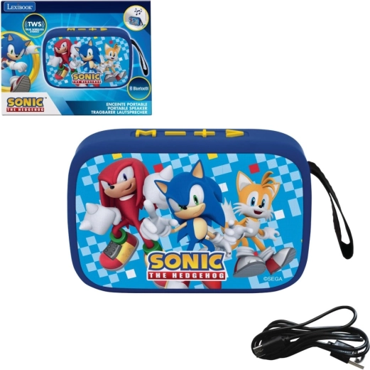 Lexibook přenosný reproduktor SONIC s látkovým potahem a TWS