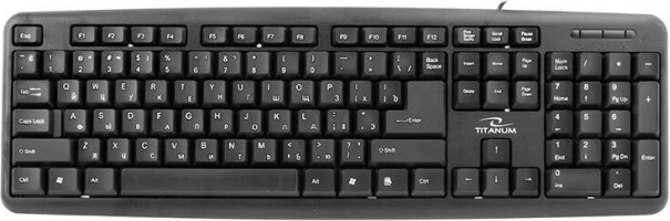 Esperanza titaniová USB klávesnice s cyrilicí (ruské rozložení)