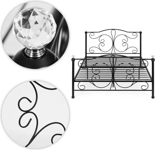 Luxusní křišťálové finialy a dekorativní křivky