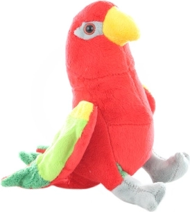 Plyšový lori červený 18 cm