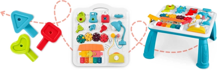 2v1: odnímatelný panel i stabilní stolek