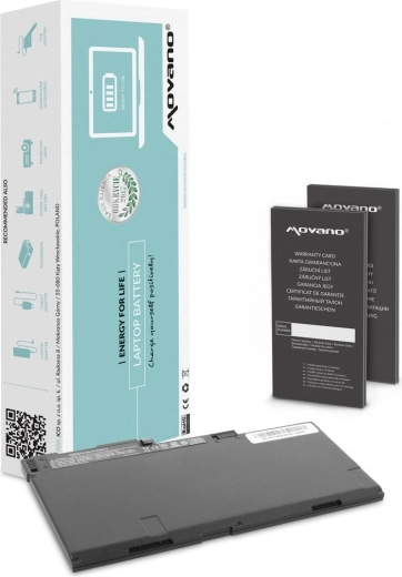 Baterie Movano pro HP EliteBook 740/750/840 G1/G2 (4400 mAh, 49 Wh)