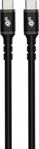 USB C - USB C silikonový kabel 1m černý