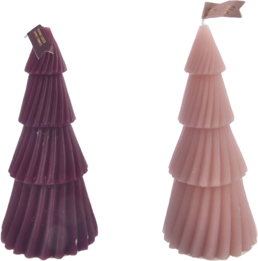 Svíčka ve tvaru vánočního stromku 3D (2 varianty)