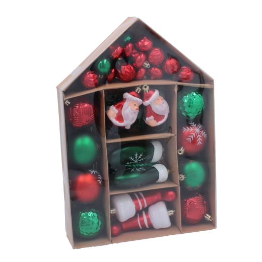 Kompletní mix 66 dekorací pro harmonický stromek