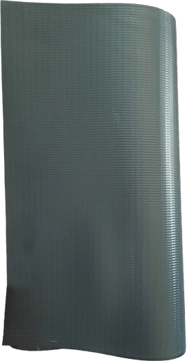 Stínící pás na plot 19 × 35 m z PVC a polyesteru se sponami, šedý RAL 7016