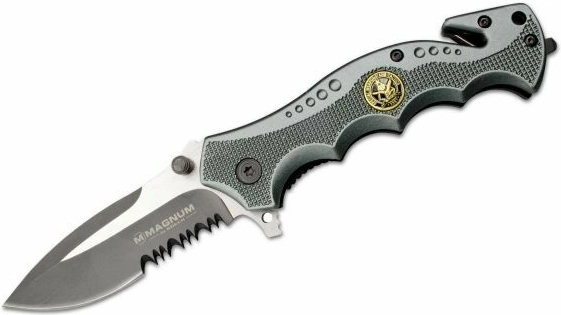 Magnum SWAT Res-Q záchranářský nůž 8,5 cm, šedý, hliník