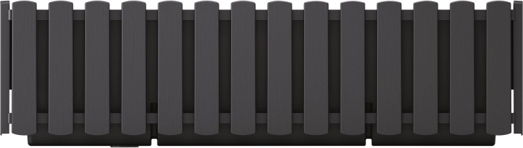 Plastový truhlík s držákem na zábradlí 58 cm, antracit