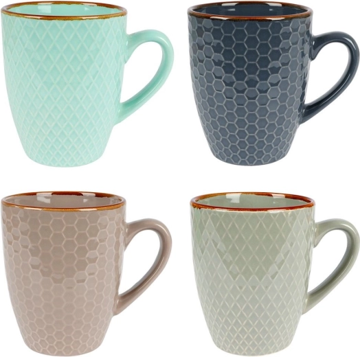 Stylový reliéfní design v různých barvách