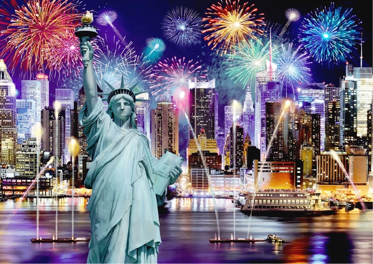 Působivý motiv nočního New Yorku