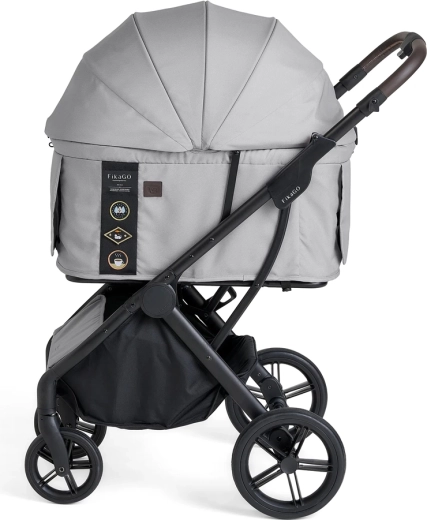 FIKAGO kočárek pro psy a kočky Agile2 soft grey
