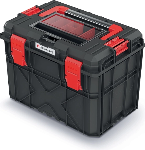 Kufr na nářadí X BLOCK ALU LOG 546 × 380 × 407 mm, černý