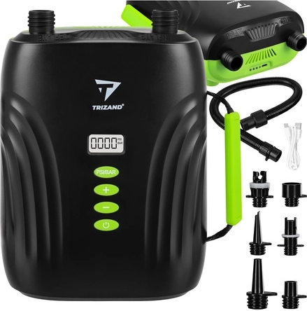 Akumulátorová elektrická pumpa na SUP Trizand 20 PSI s LCD a USB-C
