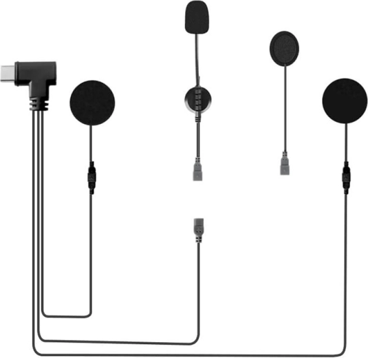 EJEAS HIFI-M3 sluchátka s mikrofony pro motocyklovou helmu (USB‑C)