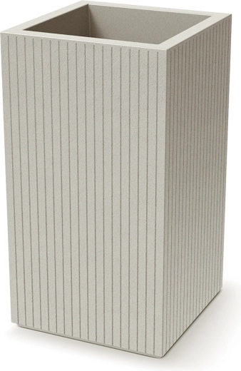 Květináč Coro Square High 40 × 40 × 70 cm pískový