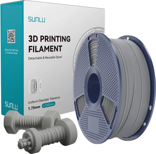 Sunlu ABS vysokorychlostní filament – šedý, 1,75 mm, 1 kg