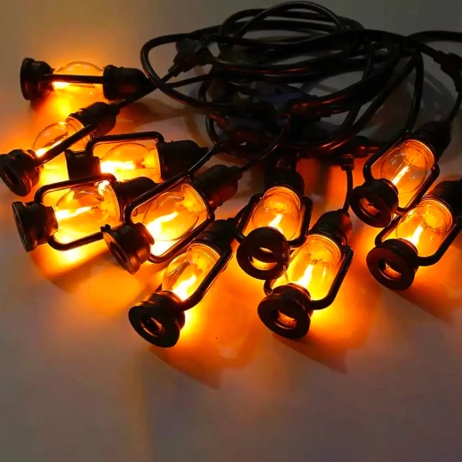 Světelná girlanda LED lucerničky 5 m, teplá bílá