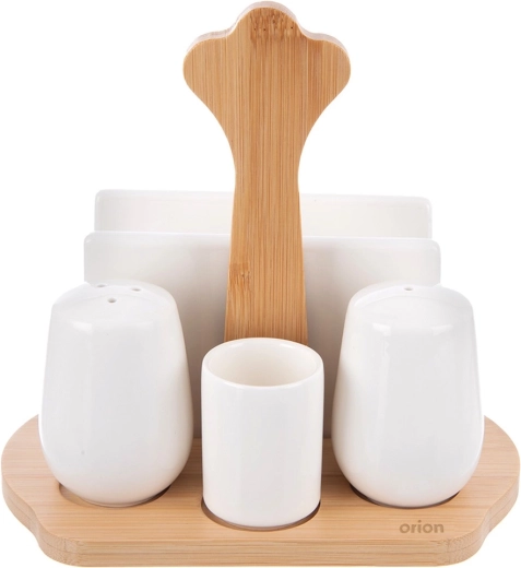 Vše pohromadě na elegantní bambusové základně