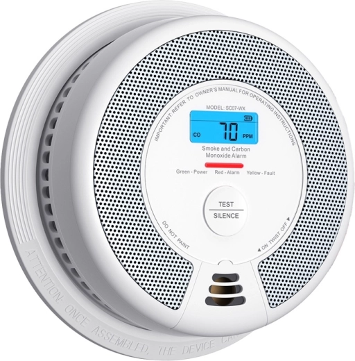 Test/Silence a hlasitý alarm pro okamžitou reakci
