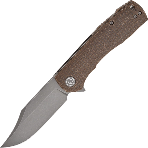 Zavírací kapesní nůž Petrified Fish Victor 9,1 cm, micarta, grey stonewash - 1 kus