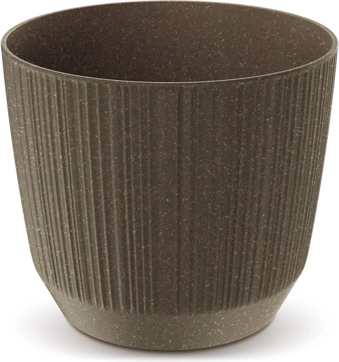 Květináč Ryfo Eco Wood 14,6 cm – kávová