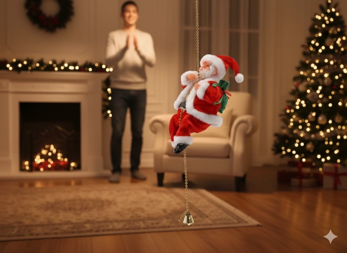 Pohyblivá vánoční dekorace, která zaujme na první pohled