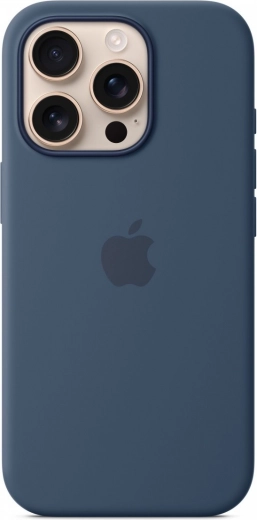 Silikonové pouzdro s MagSafe pro iPhone 16 Pro – denim