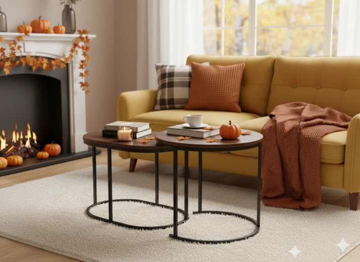 Design v dekoru dřeva a černého kovu