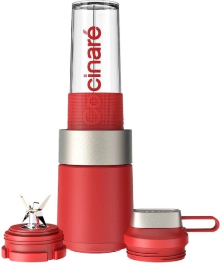 cocinare gopower elite stolní mixér s přenosným shakerem 600 ml, červený