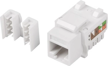 modulární keystone zásuvka rj45 utp cat.6 90° pro montáž do krabice