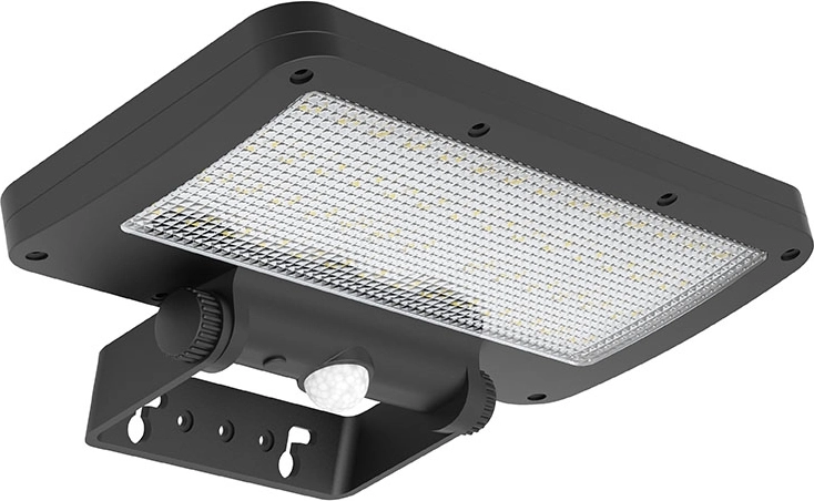 Solight LED solární venkovní reflektor se senzorem 5 W 500 lm 4000 K černý
