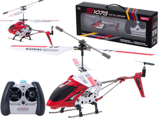 RC vrtulník Syma S107G – Červená