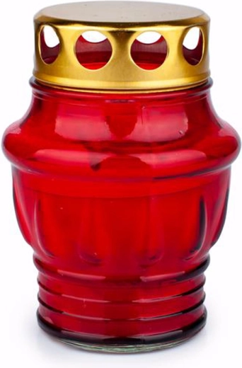 Hřbitovní svíčka ve skle Provence červená 24 hodin