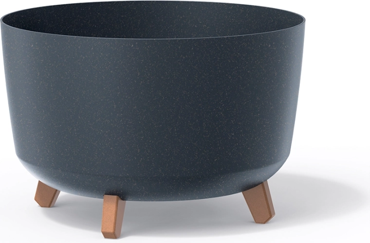 Květináč Gracia Standard Eco Wood 20 cm – antracit