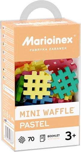 Marioinex Mini Waffle pastelové stavebnice 70 dílků
