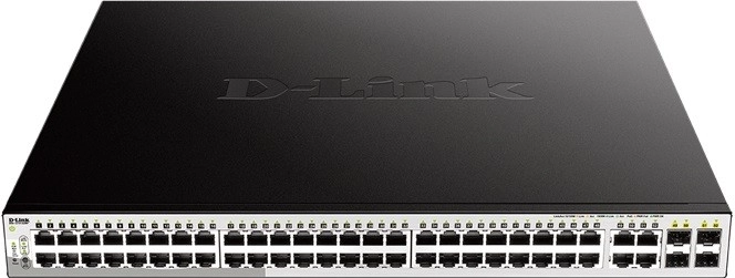 Spravovatelný gigabitový PoE+ switch D‑Link DGS‑1210‑52MP 48×GE, 4×SFP