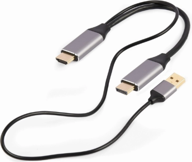 Adaptér HDMI na DisplayPort 4K 60Hz s napájením USB-A