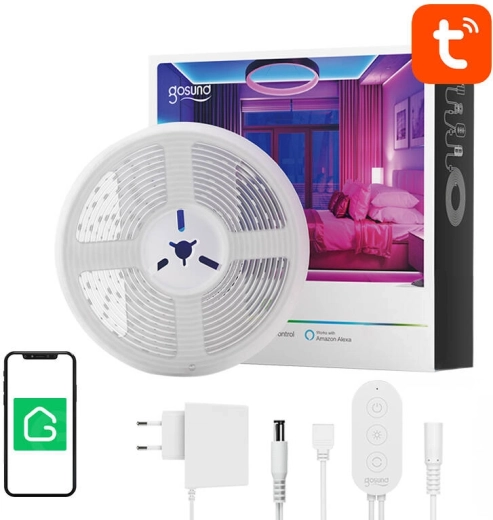chytrý wifi rgb led pásek gosund 5 m s tuya