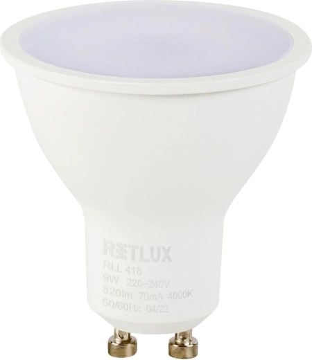 LED žárovka Retlux GU10 9 W 4000 K