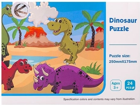 Puzzle s dinosaury pro děti 24 dílků