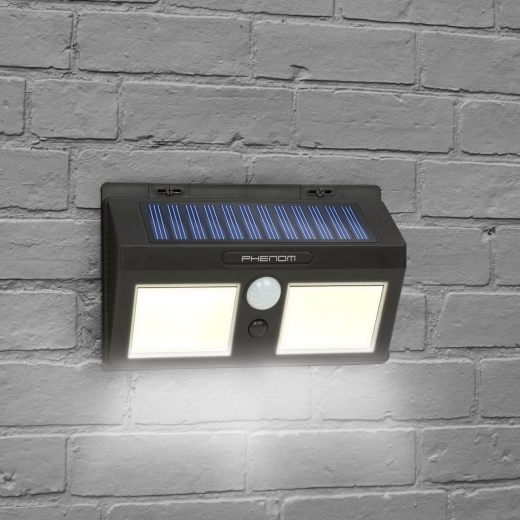 Solární nástěnný reflektor s pohybovým senzorem COB LED