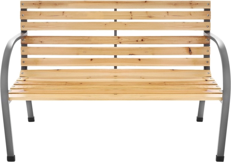Dřevěná zahradní lavice s opěradlem 120 cm na terasu a balkon
