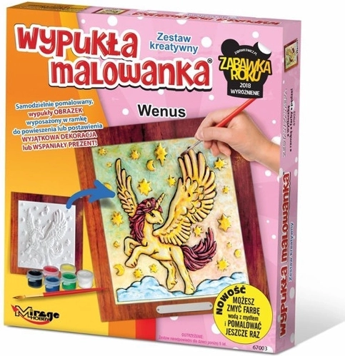Jednorožec Venus – 3D vypouklá malovánka MIRAGE HOBBY
