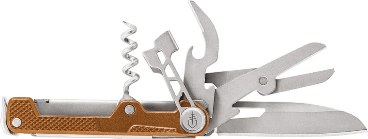 Gerber ArmBar Cork Orange – multifunkční nůž 6,5 cm, 9 funkcí