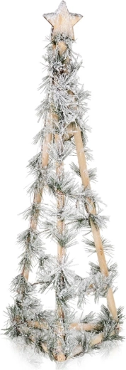 Svítící vánoční stromek kužel ze dřeva 68 cm