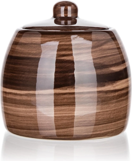 Keramická cukřenka 380 ml Palas hnědá