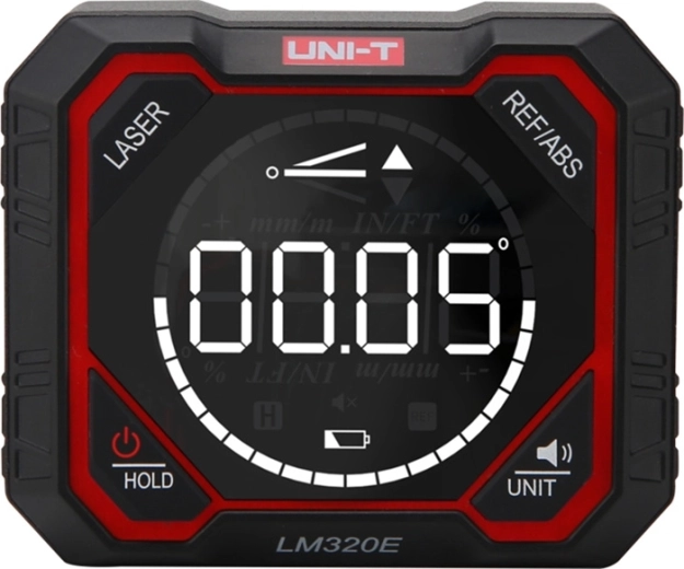 Uni-T digitální úhloměr s laserem LM320F