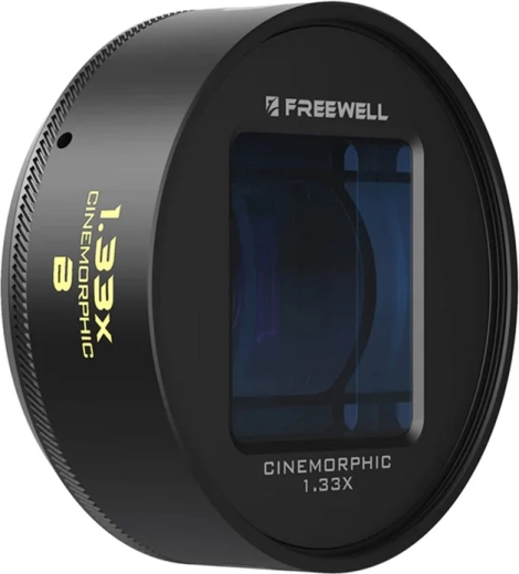 Anamorfní objektiv Freewell 1,33× s bajonetem 17 mm pro smartphone