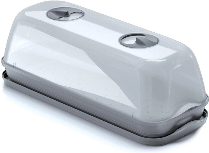 Sadbovač s víkem 51,5 × 19,6 × 18,5 cm, šedý