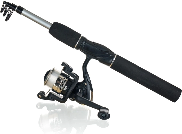 Teleskopický rybářský prut 180 cm s navijákem a příslušenstvím